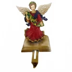 Potpourri Designs Handpainted Stocking Hanger Angel Red. Fixed Price $36.00.