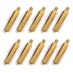 10 Pcs M5X30+7 Hexagonal Copper Pillar Brass Screw Computer Mainboard Stand-off. Fixed Price $14.20.