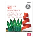Ge String Long 100 Count 20.6 Ft Green Incandescent Christmas Lights. Fixed Price $11.45.