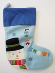 Target Let It Light Blue Christmas Stocking Snowman Fleece. Fixed Price $13.49.