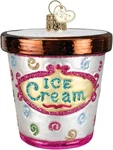 Old World Christmas Adorable Glass Blown Ice Cream Carton Ornament 32177. Fixed Price $31.98.