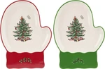 Spode Christmas Shaped Dishes Set Of 2 Red And Green Serving Platters For. Fixed Price $35.49.
