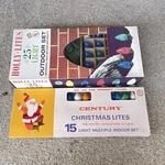 Holly-lites 25 Outdoor & Century 15 Indoor Multicolor Christmas String Lights. Fixed Price $16.50.