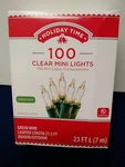Holiday Time 100 White Mini Lights With Green Wire 23 Feet Indoor/outdoor. Fixed Price $13.95.