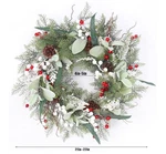 Lokeisna 22 Inch Christmas Wreaths Front Door Pinecone - White. Fixed Price $54.18.
