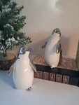 Macy's Holiday Lane:"shine Bright Baby"-penguin Figurines; Set Of 2; Porcelain. Fixed Price $26.95.