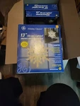 Ge Holiday Classic Snowflake Clear White Lights Atomic Reflectors Christmas Work. Fixed Price $25.00.