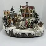 Allgala Polyresin Christmas Village House Figurine River Scene For Parts Only. Fixed Price $20.00.