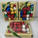 60 Pyramid Satin Sheen Ornaments Rauch Balls Holiday Christmas Vtg 70S. Fixed Price $54.96.