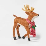 Nordic Deer Yard Sculpture W/lights Sisal Xmas Holiday Decoration Indoor/outdoor. Fixed Price $90.00.
