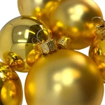 Pinnacle Peak Trading Gold Shiny Matte Polish Glass 60MM Ball Ornaments Set Of. Fixed Price $29.98.