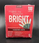 Living Solutions 100 Incandescent Clear Mini Lights Nib. Fixed Price $6.58.