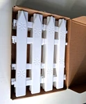 Pieces Christmas Tree Fence White Picket Border 4.5" X 12" Plastic Decorative. Fixed Price $11.65.