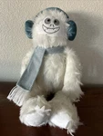 Christmas Yeti Plush White And Blue Sitting Tabletop Figure 16.5" Northlight. Fixed Price $27.95.
