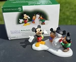 Department 56 Mickey Builds Snowman Christmas Village North Pole Series Dept. Fixed Price $19.99.