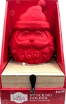Holiday Time Stocking Holder Red Santa Head New. Fixed Price $9.99.