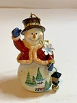 Home Interiors 3" Snowman Figurine Holiday Christmas Decor Top Hat & Flower. Fixed Price $9.99.