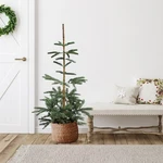 Northlight 4.5' Noble Fir Layered Artificial Christmas Tree - Unlit. Fixed Price $78.11.