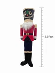 Holiday 5.5 Ft Led Christmas Nutcracker Indoor Outdoor Display Red Jacket Hat. Fixed Price $59.99.