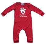 First Christmas Rudolph Holiday Long Sleeve Baby Jumpsuit Romper. Fixed Price $18.00.