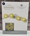 Target Wondershop Gold Led Tinsel 20 Lights String Warm White Plug-in Green Wire. Fixed Price $22.10.