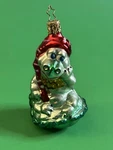 Inge Green Sleepy Dragon Red Night Cap Blown Glass Ornament 4.5 Germany. Fixed Price $27.00.