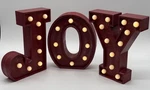 Christmas Decorations Indoor Home - 3 8.5 Inches Marquee Light Up Joy. Fixed Price $45.00.