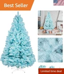 Sturdy 9FT Artificial Pine Tree With Realistic Tips & Easy Setup For Holiday Joy. Fixed Price $241.99.