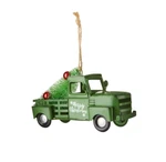 Holiday Time Decor Green Metal Pickup Truck With Christmas Tree Ornament. Fixed Price $19.99.