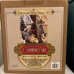 Grandeur Noel 2002 Collector's Edition Holy Family Large Porcelain Nativity Set. Fixed Price $55.00.