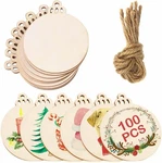 Best Ourwarm 100PCS Wooden Ornaments For Crafts, 3.5INCH Diy Christmas Paint. Fixed Price $18.45.