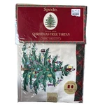 Spode Christmas Tree Fabric Table Cloth, Oblong Oval 60 X 120 Brand New! F31. Fixed Price $39.99.