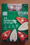 Home Accents Holiday - 24 Red/warm White C9 Led Lights Steady Lit *480. Fixed Price $18.99.