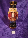 Vtg Yankee Candle Nutcracker 10" Tea Light Burner Christmastable Decor. Fixed Price $25.00.