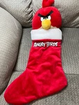 Angry Birds Christmas Plush Stocking, Red. Fixed Price $15.00.