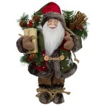 Northlight 12" Country Rustic Santa Claus Christmas Figure Snowflake Jacket. Fixed Price $25.19.