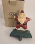 Vtg Midwest Eddie Bauer Star Santa Solid Cast Iron Christmas Stocking Hanger. Fixed Price $19.99.