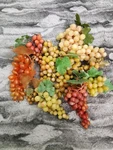 Cluster Faux Yellow & Red Grapes Fruit Table Holiday Decor Set 8. Fixed Price $17.99.