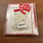2003 Lenox Ivory China Angel Pierced Charm Christmas Ornament/ Gift. Fixed Price $5.99.
