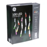 Ge Color Effects 100-COUNT 6.3 Ft Changing Led Christmas Icicle Lights. Fixed Price $49.99.