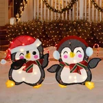 Hausse 2 Pre-lit Tinsel Christmas Penguins Outdoor Indoor Incandescent Lights. Fixed Price $33.58.