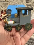 Vintage Wooden Train Engine Christmas Tree Ornament Locomotive Russ Berrie. Fixed Price $8.00.