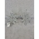 Hobby Lobby Silver Glitter Starburst Christmas Ornaments Set Of 2 Sparkle. Fixed Price $16.98.