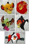 Ornament Lion King Holiday Christmas Set - Unique Shatterproof Plastic Design. Fixed Price $14.99.