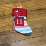 Target Wondershop Monogram Mini Letter *h* Rainbow Christmas Stocking Initial. Fixed Price $7.99.