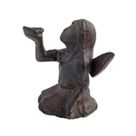 Cast Iron Fairy Figurine Sitting Angel Bird Hand Garden Shelf Sitter Statue. Fixed Price $14.95.