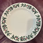 Dessert Plate Formalities Baum Bros Holly Set Of 4. Fixed Price $30.00.