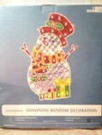50 Lights Christmas Holographic Snowman Window 21" X 15" Decoration Target. Fixed Price $19.50.