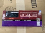Vickerman 50 Warm White Italian Led Light Green Wire 25 Single Mold Strand. Fixed Price $11.99.