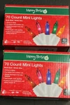 2 Set 140 Merry Brite 70 Multi Color Mini Christmas Lights Bulb White Wire. Fixed Price $19.98.
